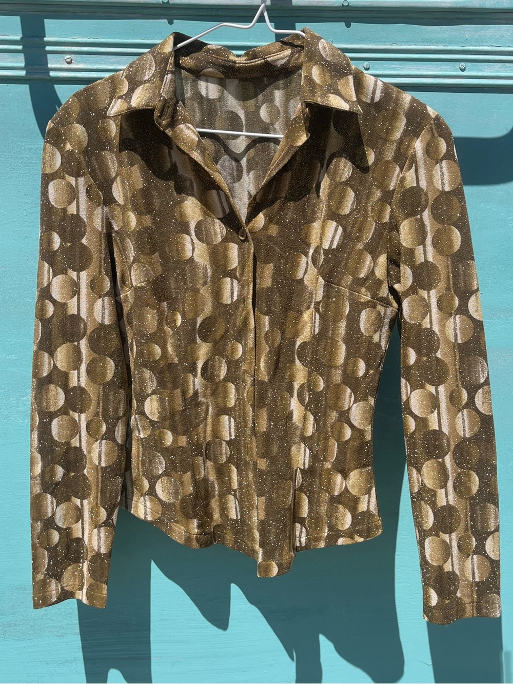 Collard, 3/4 Sleeve, Vintage Shirt